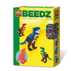 New in Box SES Creative Iron on Beads Set-Dinosaurs T-Rex1200 Pcs For Age 5+